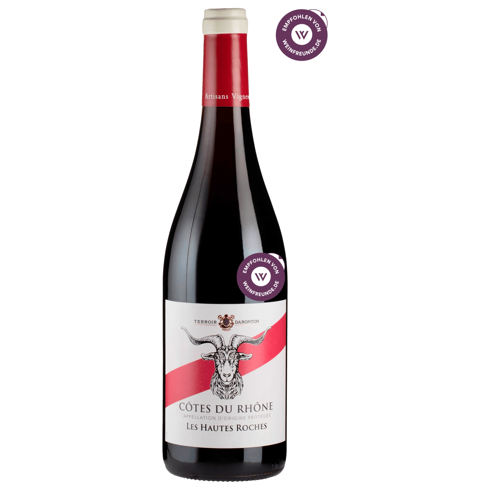 Ortas Côtes du Rhône Rotwein Les Hautes Roches trocken 0,75l