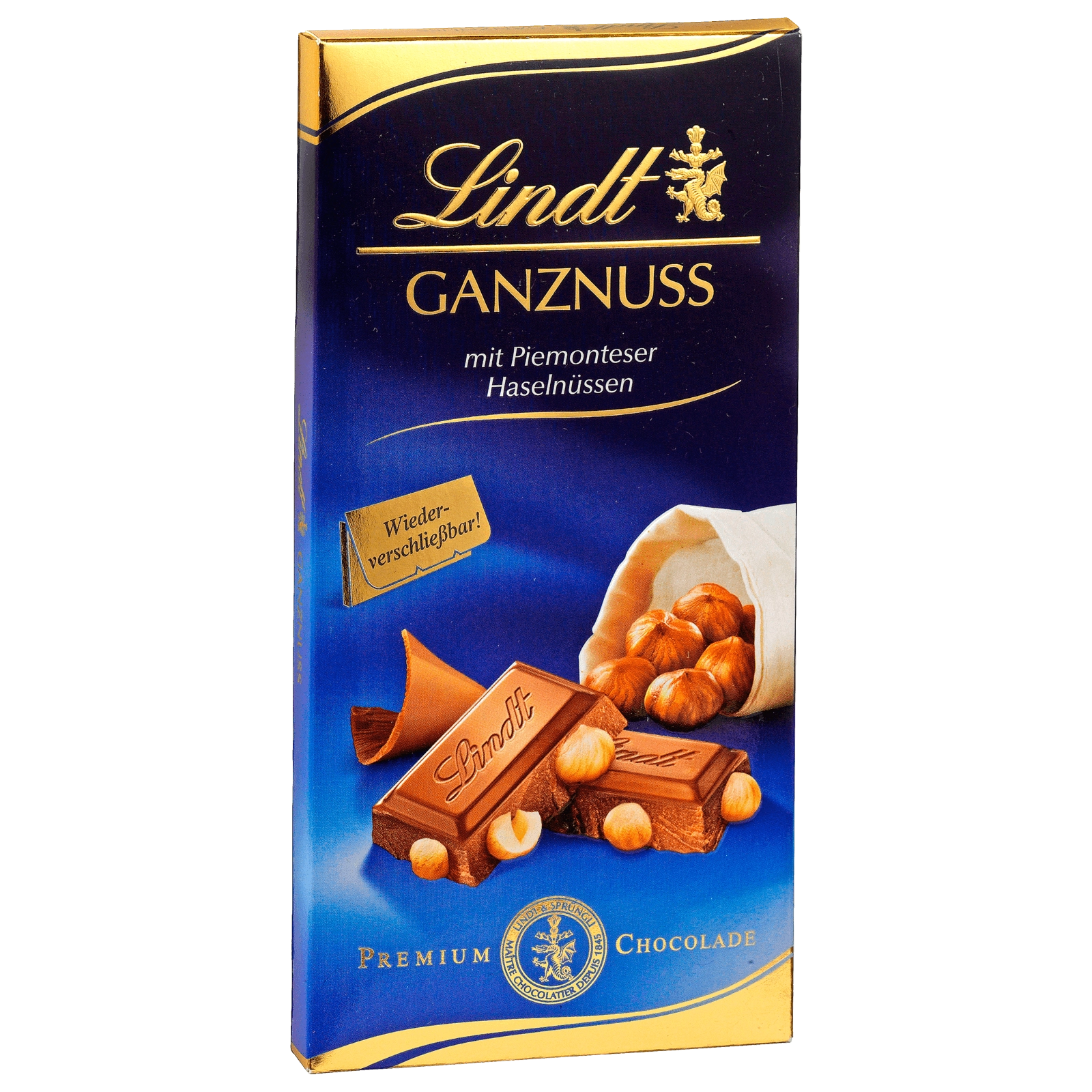 Lindt klassische Ganznuss Schokolade Tafel 100g