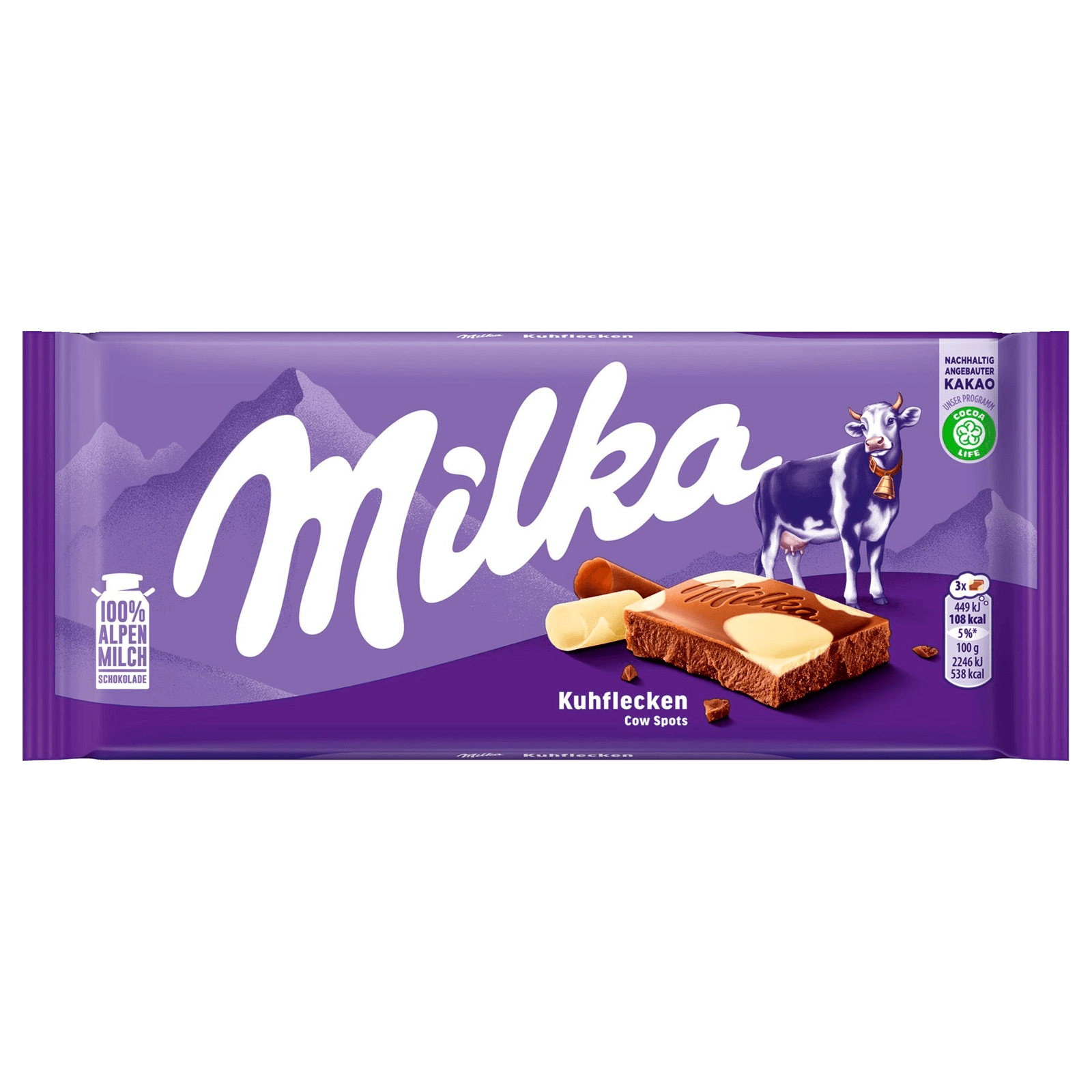 Milka Schokolade Kuhflecken 100g