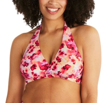 Abecita Maui Halterneck Bikini Bra Rosa Muster B/C 75 Damen