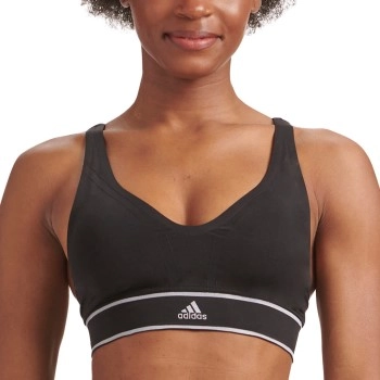 adidas BH 40GG Seamless Plunge Bra Schwarz Small Damen