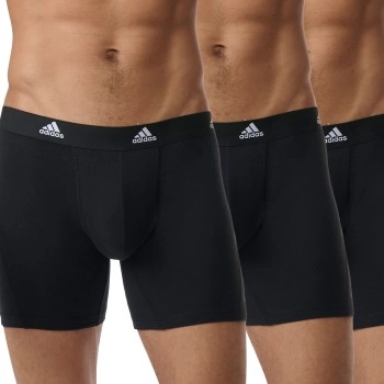 adidas 3P Active Flex Cotton Boxer Brief Schwarz Baumwolle Small Herren