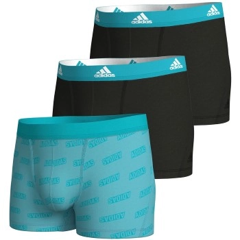 adidas 3P Active Flex Cotton Trunk Türkis Muster Baumwolle Medium Herren