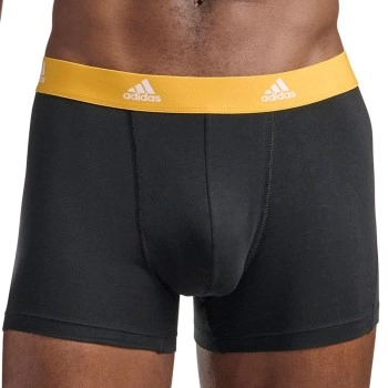 adidas 3P Active Flex Cotton Trunk Schwarz/Orange Baumwolle Small Herren