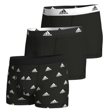 adidas 3P Active Flex Cotton Trunk Schwarz gemustert Baumwolle Small Herren