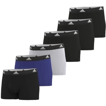 adidas 6P Active Flex Cotton Trunks Schwarz/Blau Baumwolle Small Herren