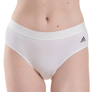 Adidas Solid Cotton Bikini Style Brief Weiß Baumwolle Medium Damen