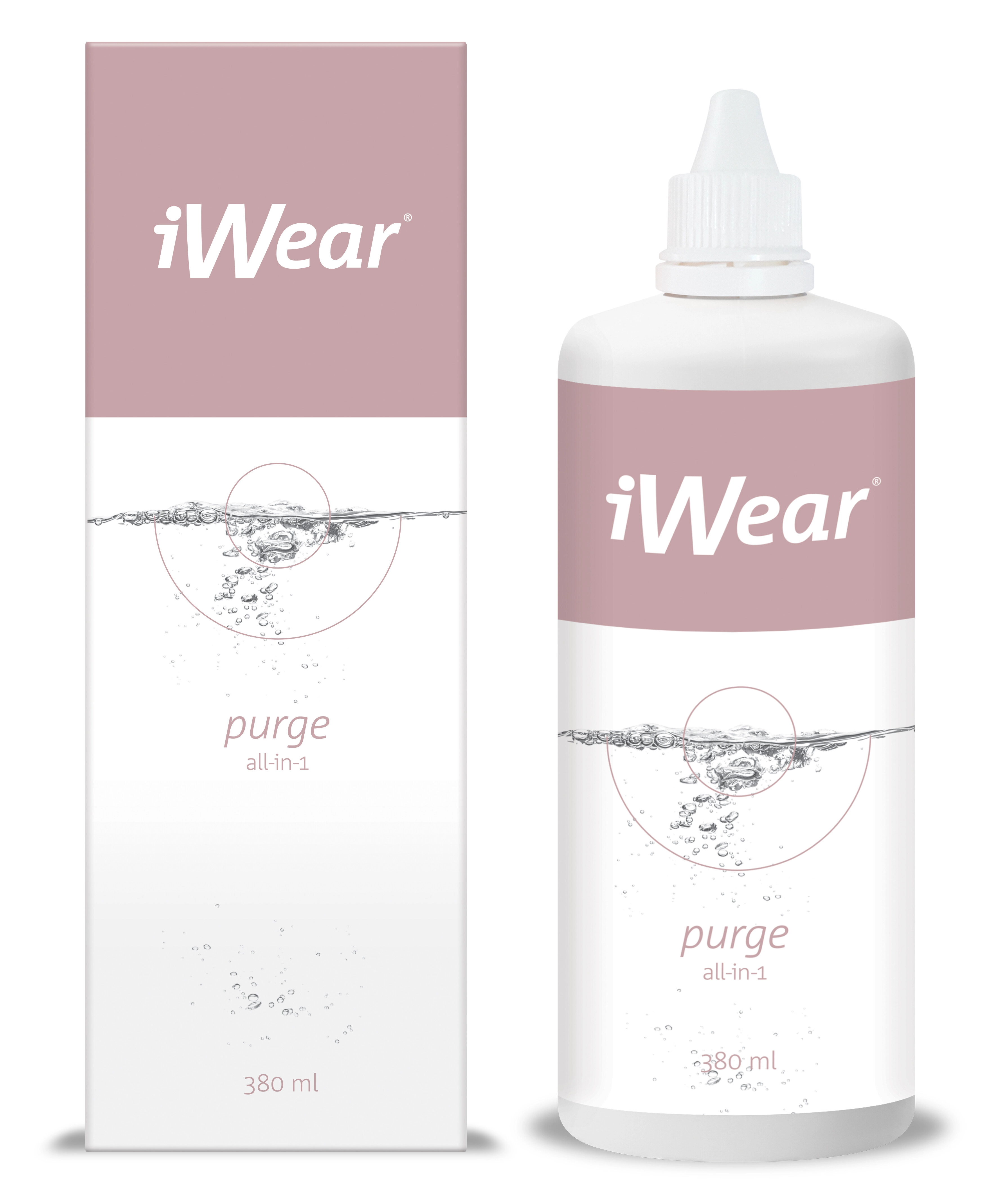 iWear purge 380ml All-in-One Pflege Standardgröße 380 ml Kontaktlinsen-Pflegemittel; -Flüssigkeit; -Lösung; -Reinigungsmittel; Kontaktlinsen