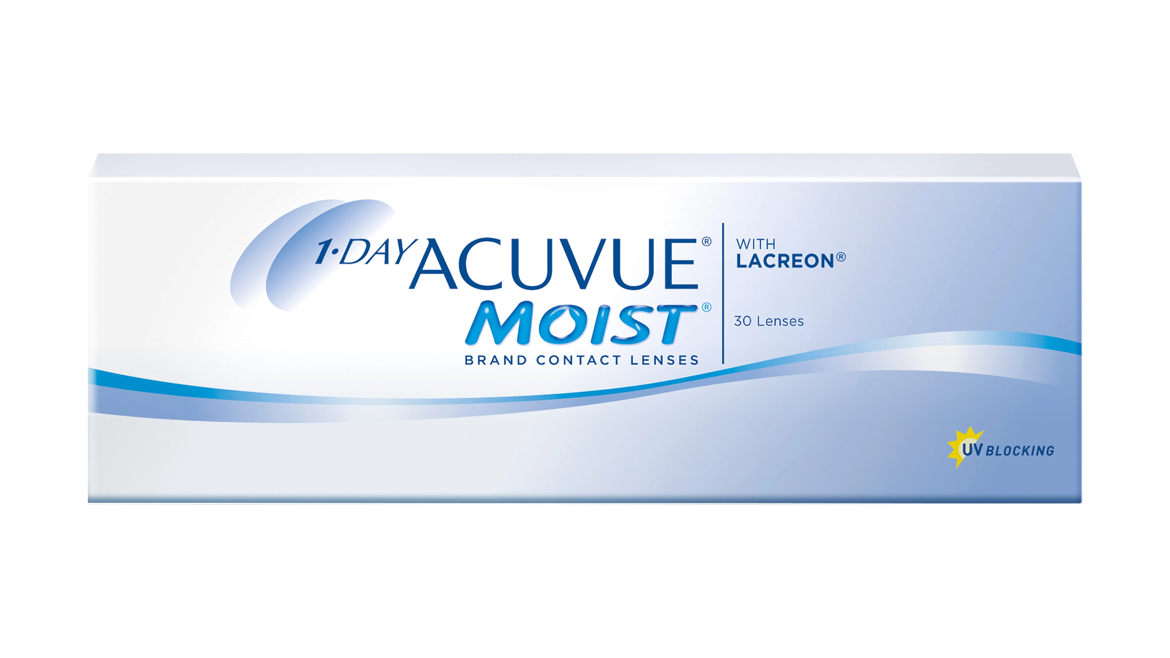 1-DAY ACUVUE® MOIST Tageslinsen Sphärisch 30 Stück Kontaktlinsen; contact lenses; Kontaktlinsen