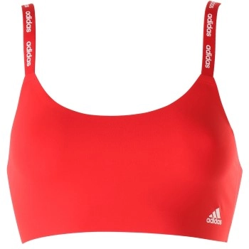 adidas BH BOS Micro Cut Free Scoop Lounge Bra Rot Small Damen