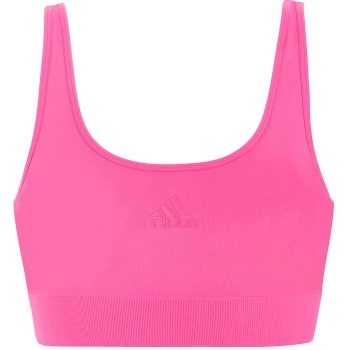 adidas BH BOS Smart Micro 720 Seamless Lounge Bra Rosa Polyamid Small Damen