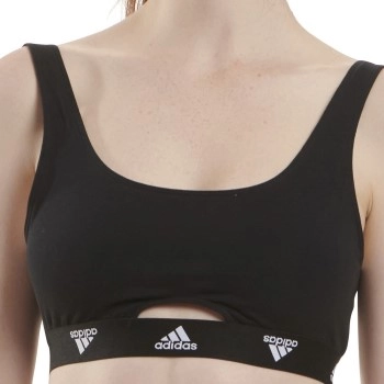 adidas BH Scoop Bralette Schwarz Baumwolle Small Damen