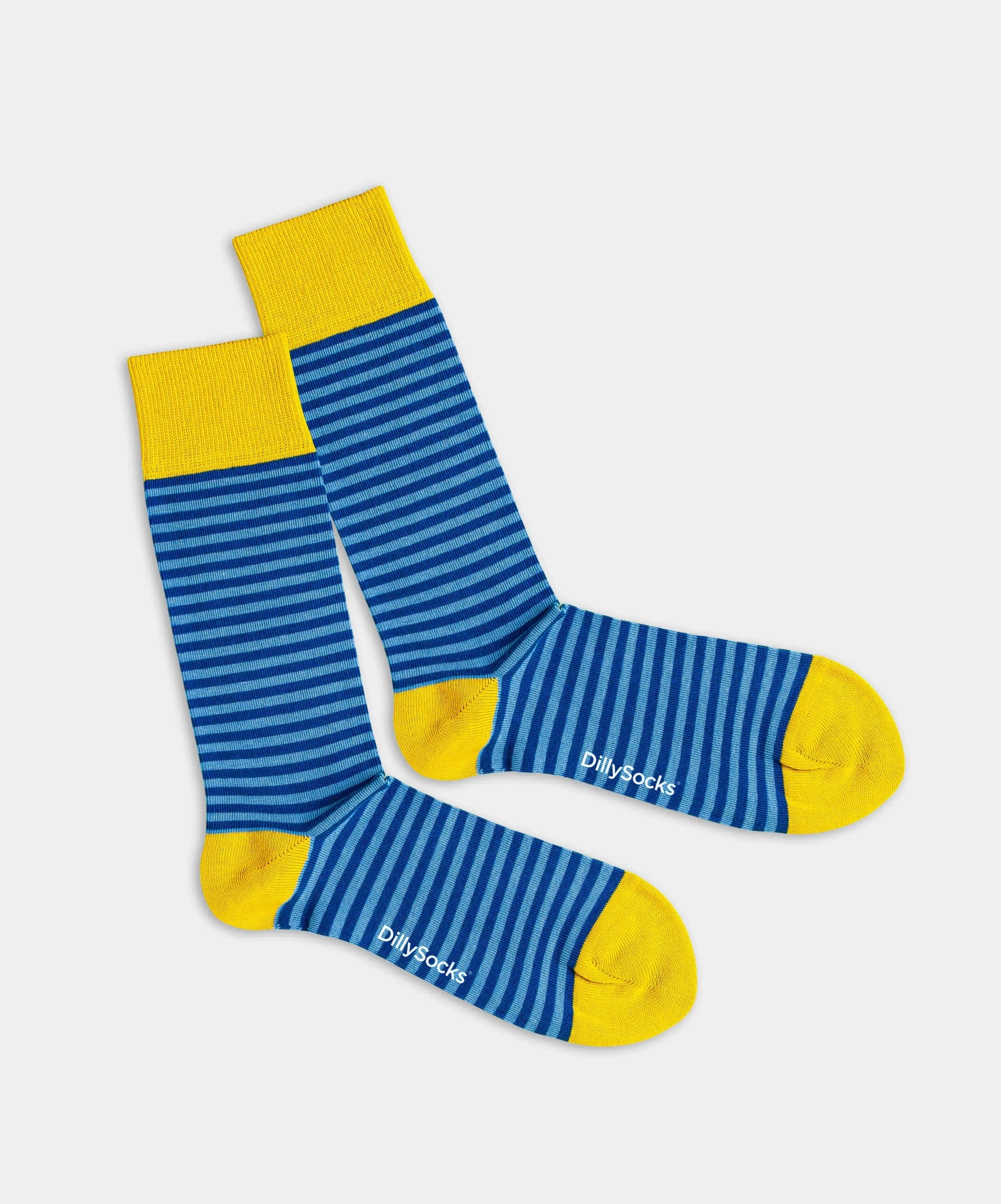 - Socken in Blau mit Streifen Motiv/Muster