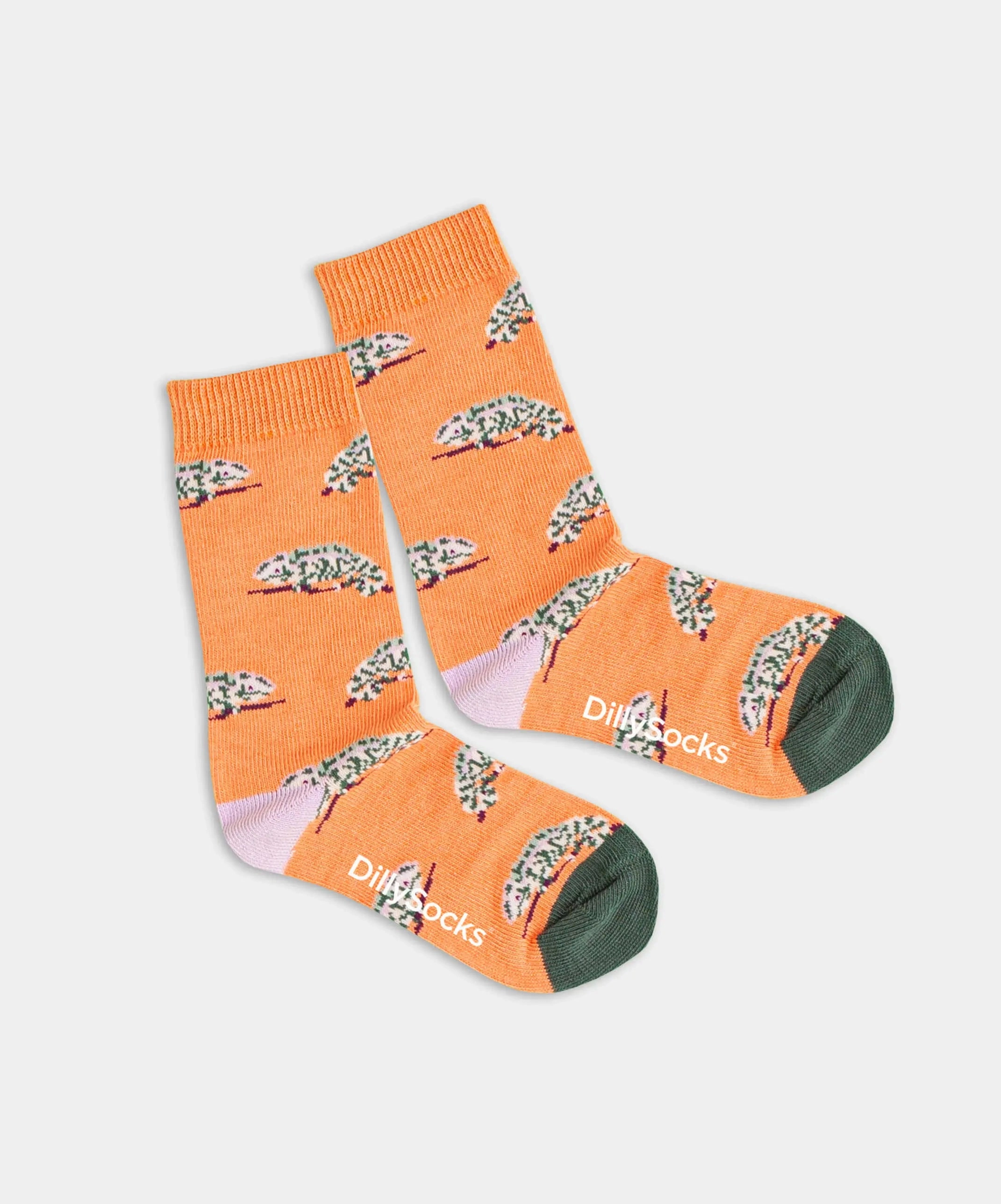 - Kindersocken in Orange mit Tier Motiv/Muster