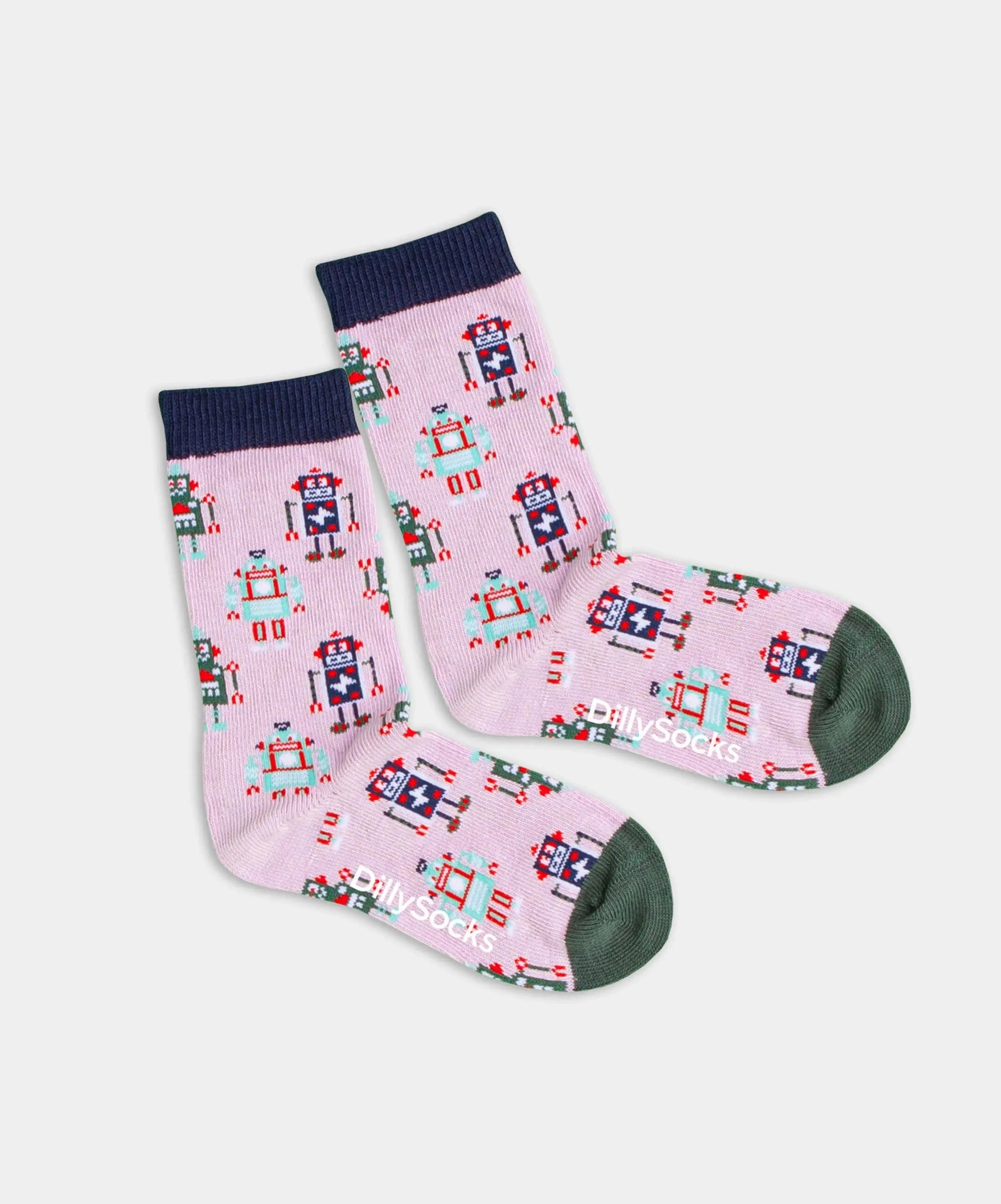 - Kindersocken in Violett mit Motiv/Muster