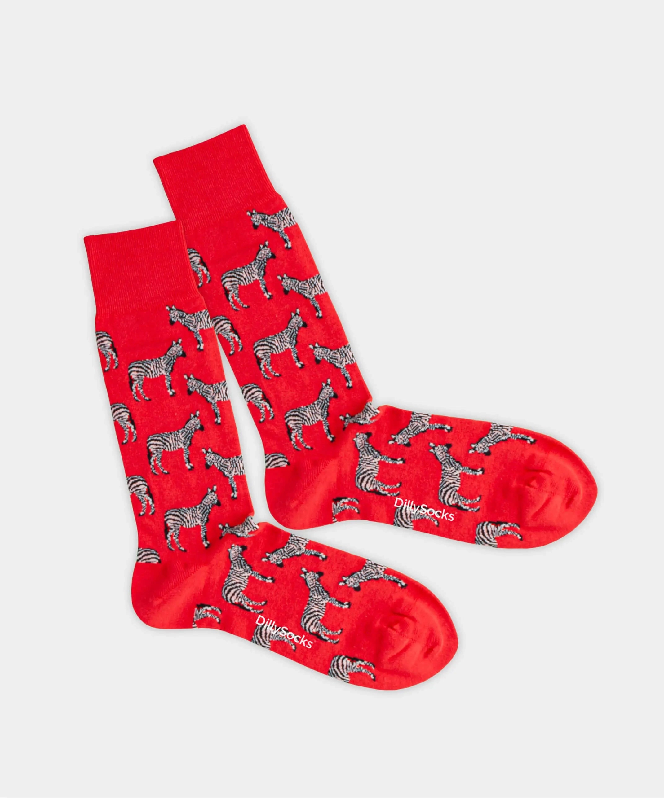 - Socken in Rot mit Tier Motiv/Muster