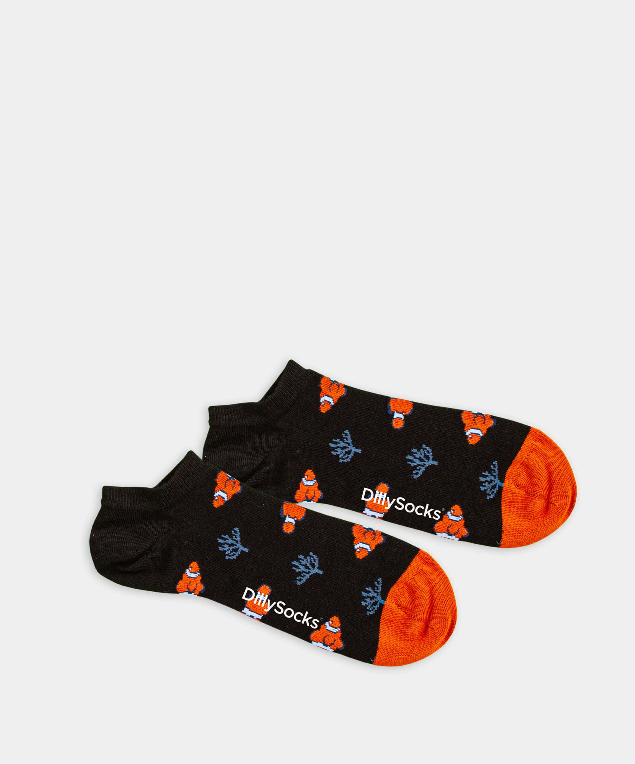 - Sneakersocken in Schwarz mit Tier Motiv/Muster