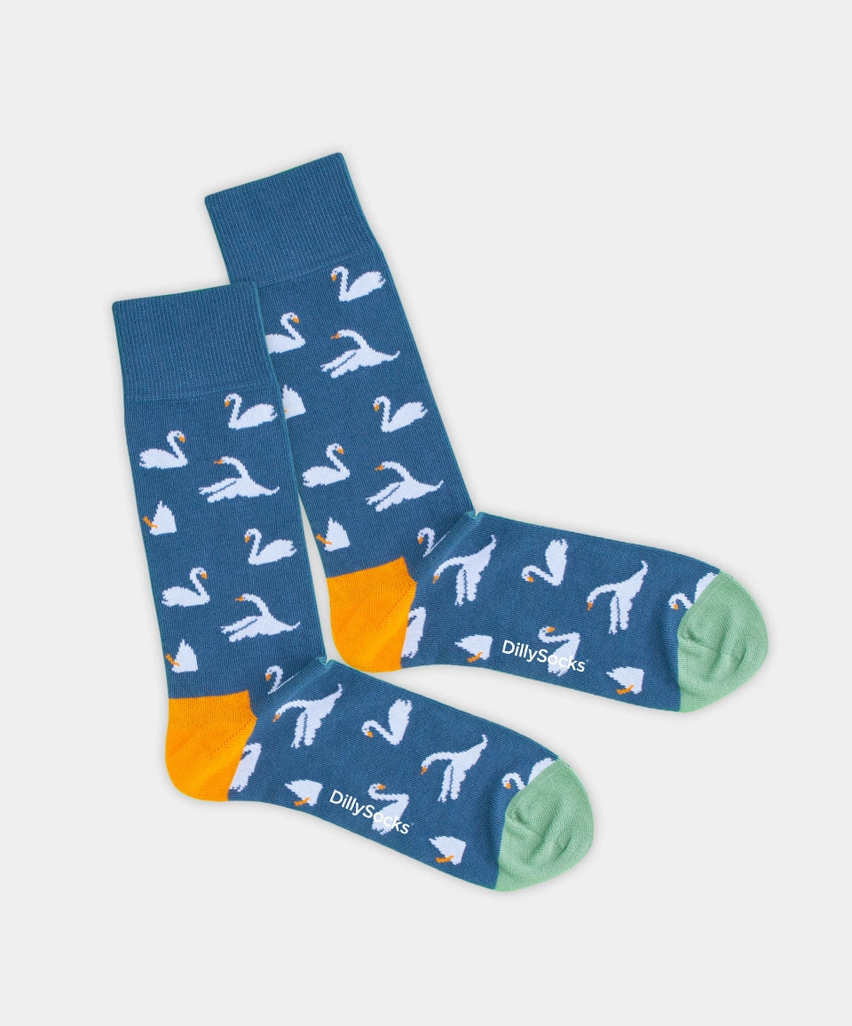 - Socken in Blau mit Tier Motiv/Muster