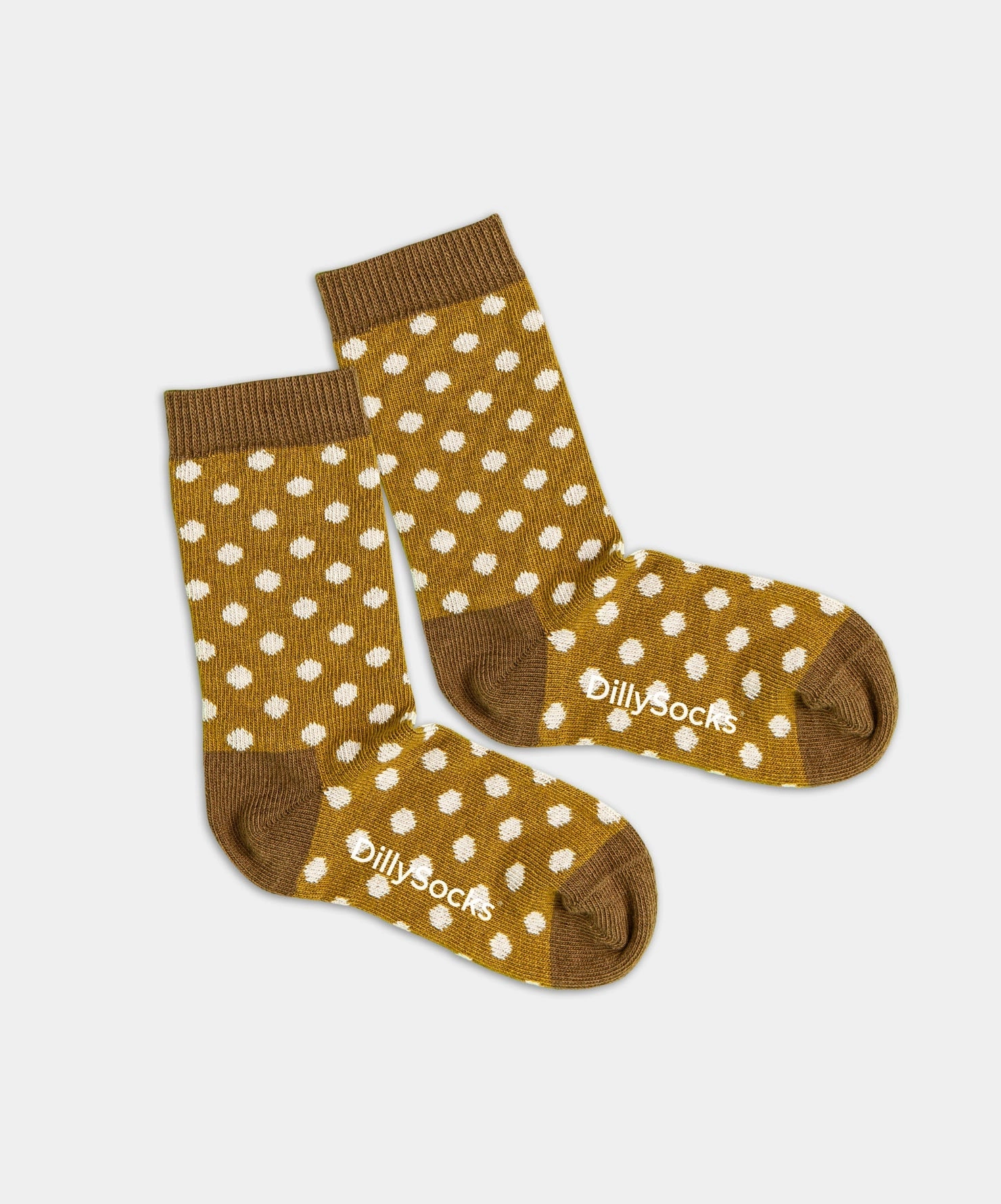 - Kindersocken in Grün mit Punkte Motiv/Muster