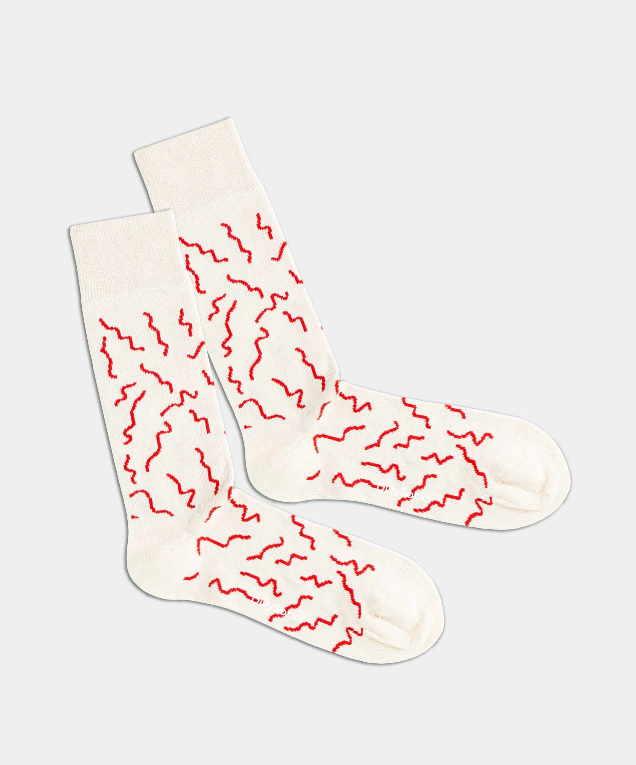 - Socken in Weiss mit Konfetti Motiv/Muster