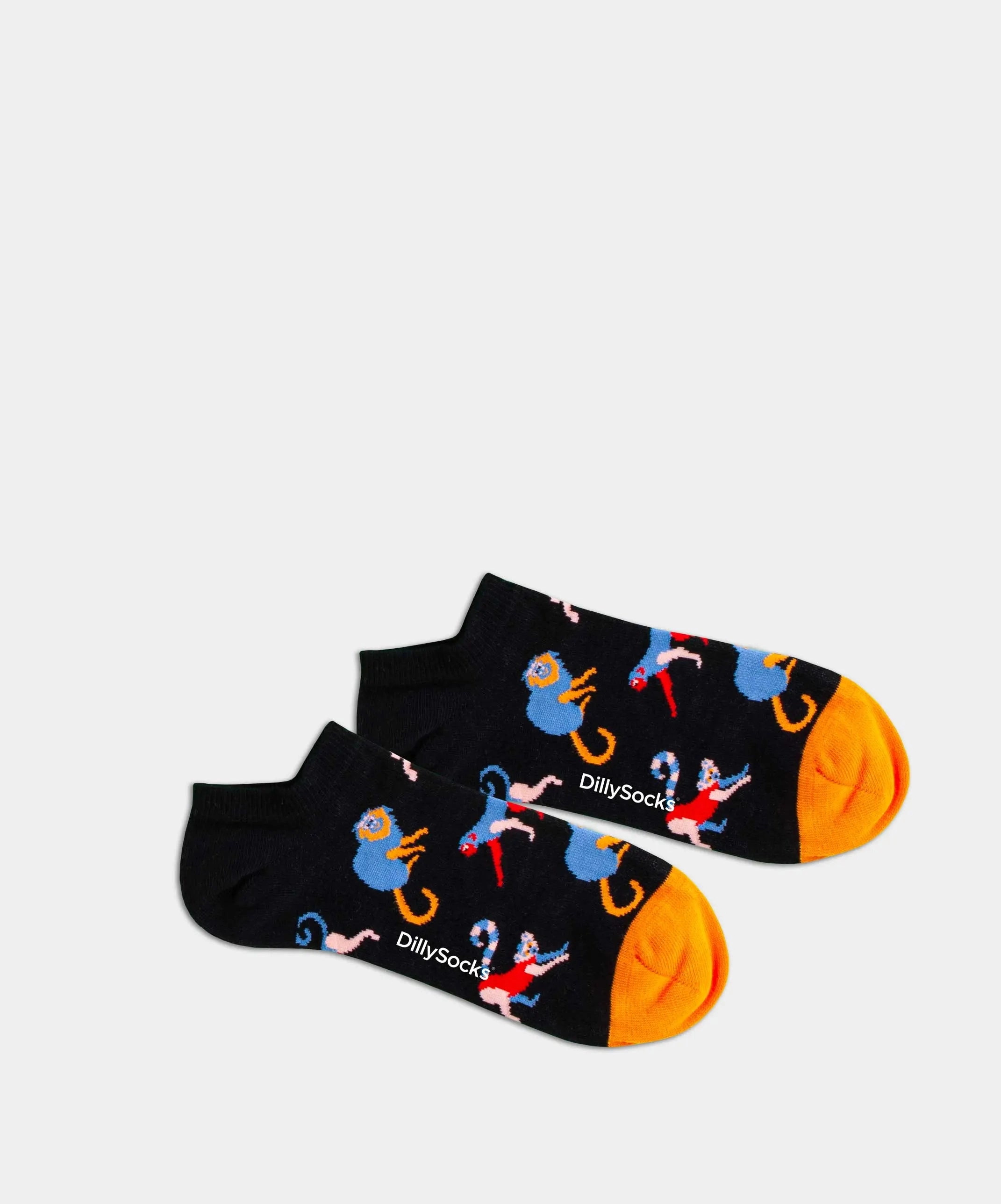 - Sneakersocken in Schwarz mit Tier Motiv/Muster