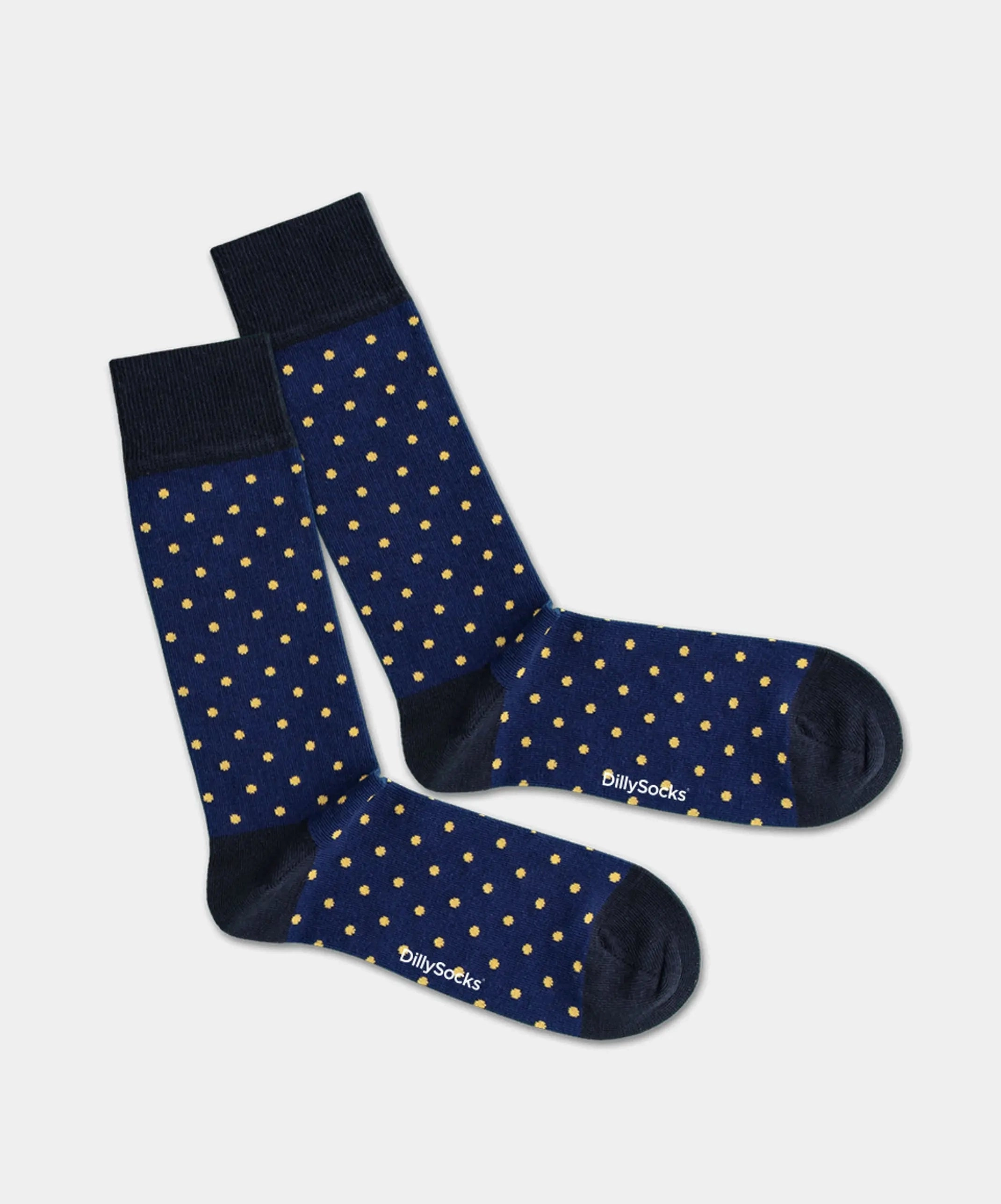 - Socken in Blau mit Punkte Motiv/Muster