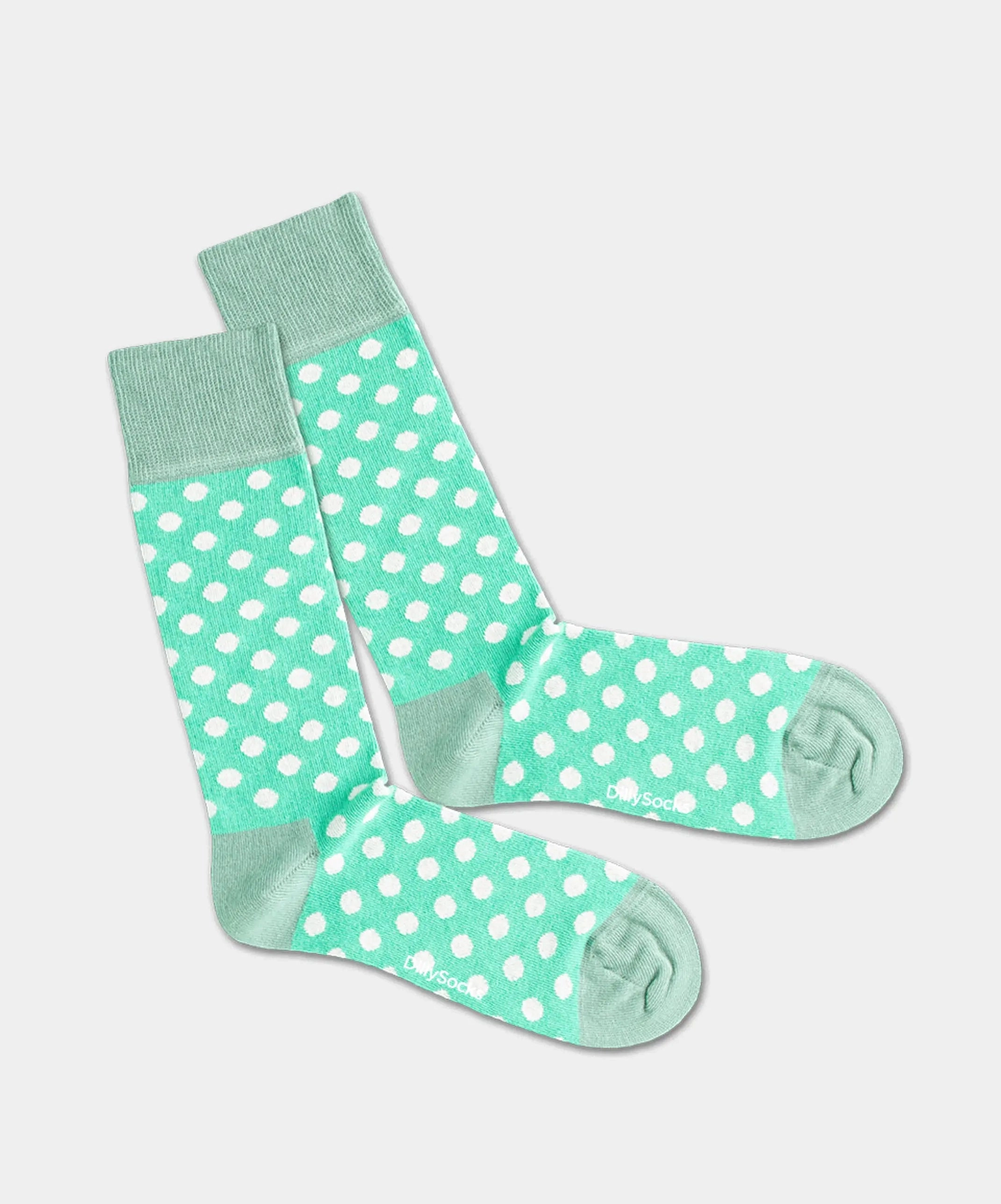 - Socken in Türkis mit Punkte Motiv/Muster