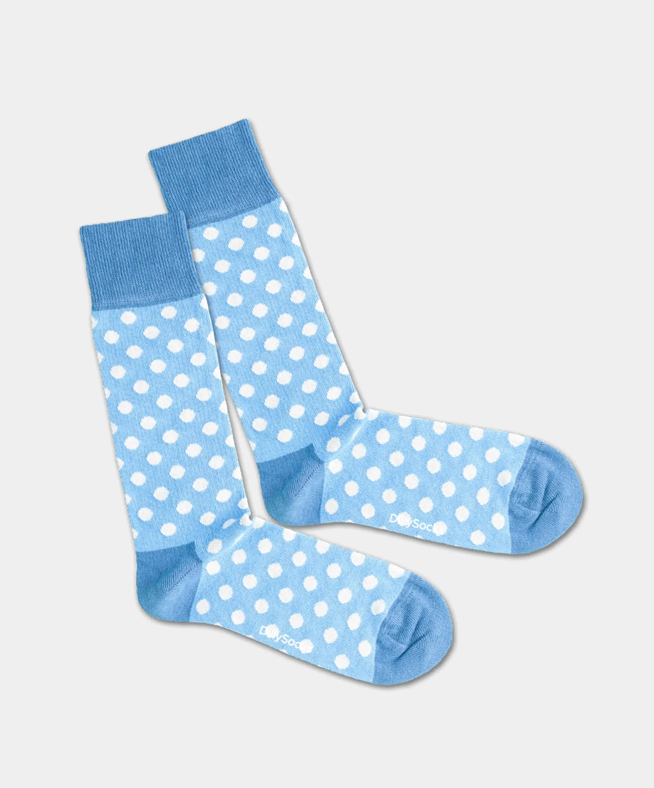 - Socken in Blau mit Punkte Motiv/Muster