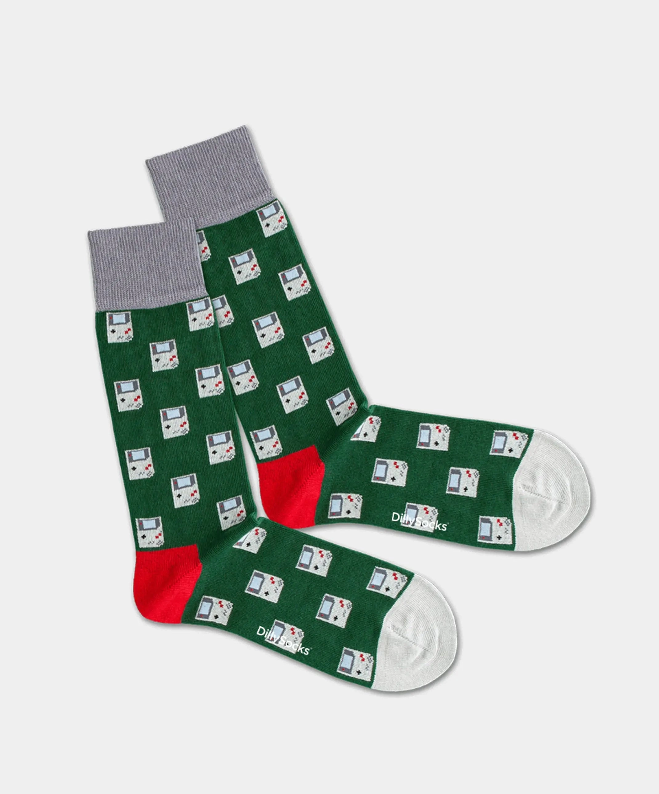 - Socken in Grau mit Motiv/Muster