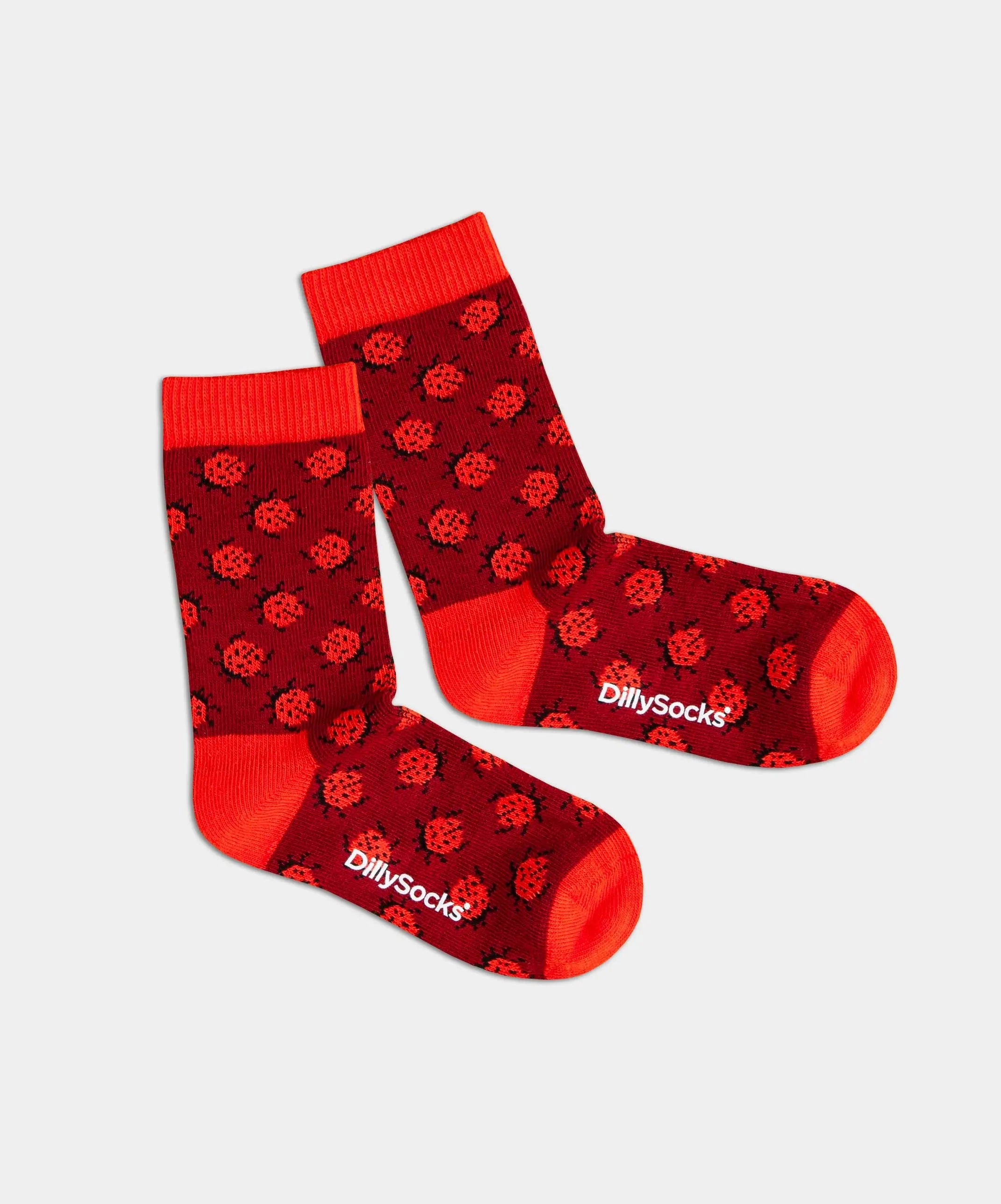 - Kindersocken in Rot mit Käfer Tier Motiv/Muster