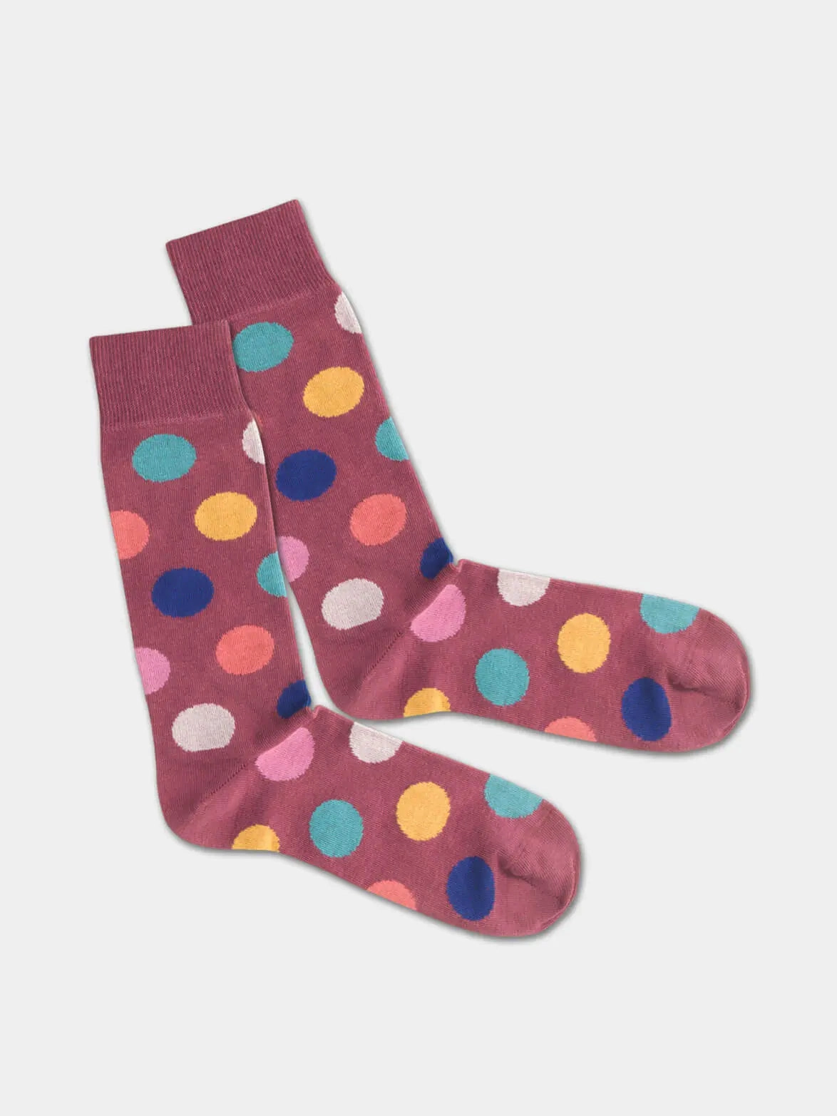 - Socken in Rosa mit Punkte Motiv/Muster