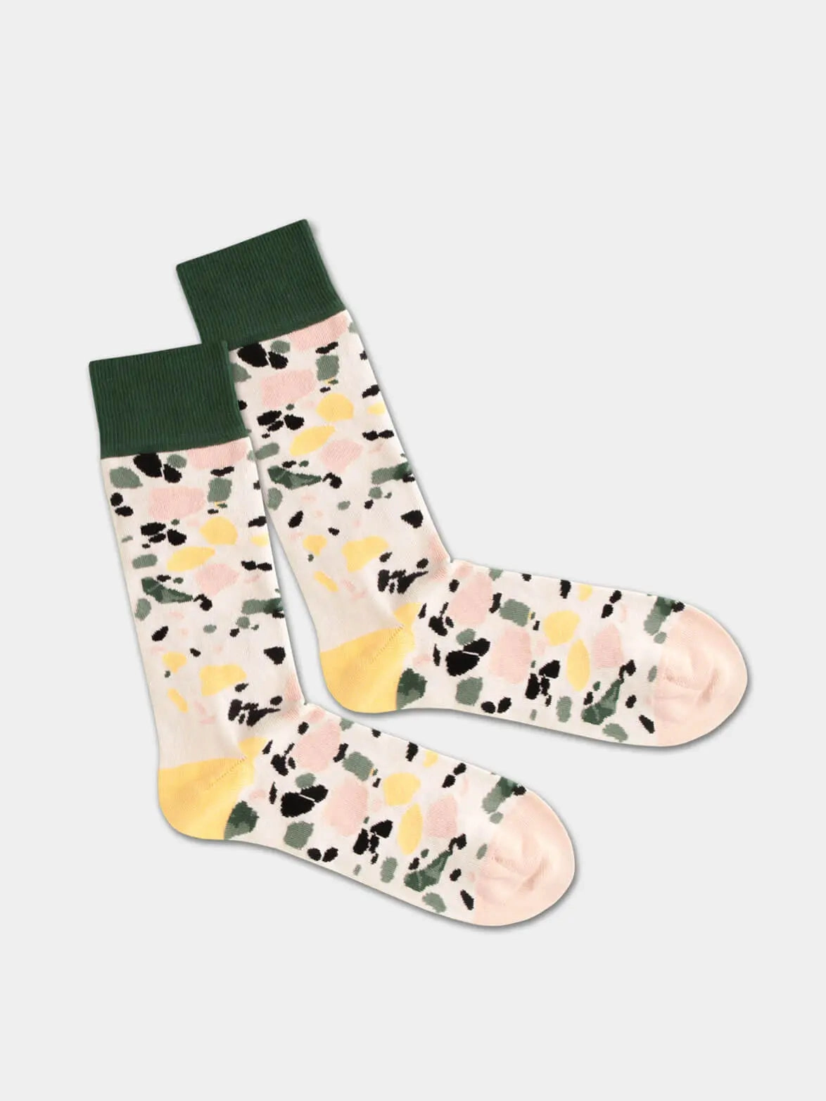 - Socken in Weiss mit Motiv/Muster