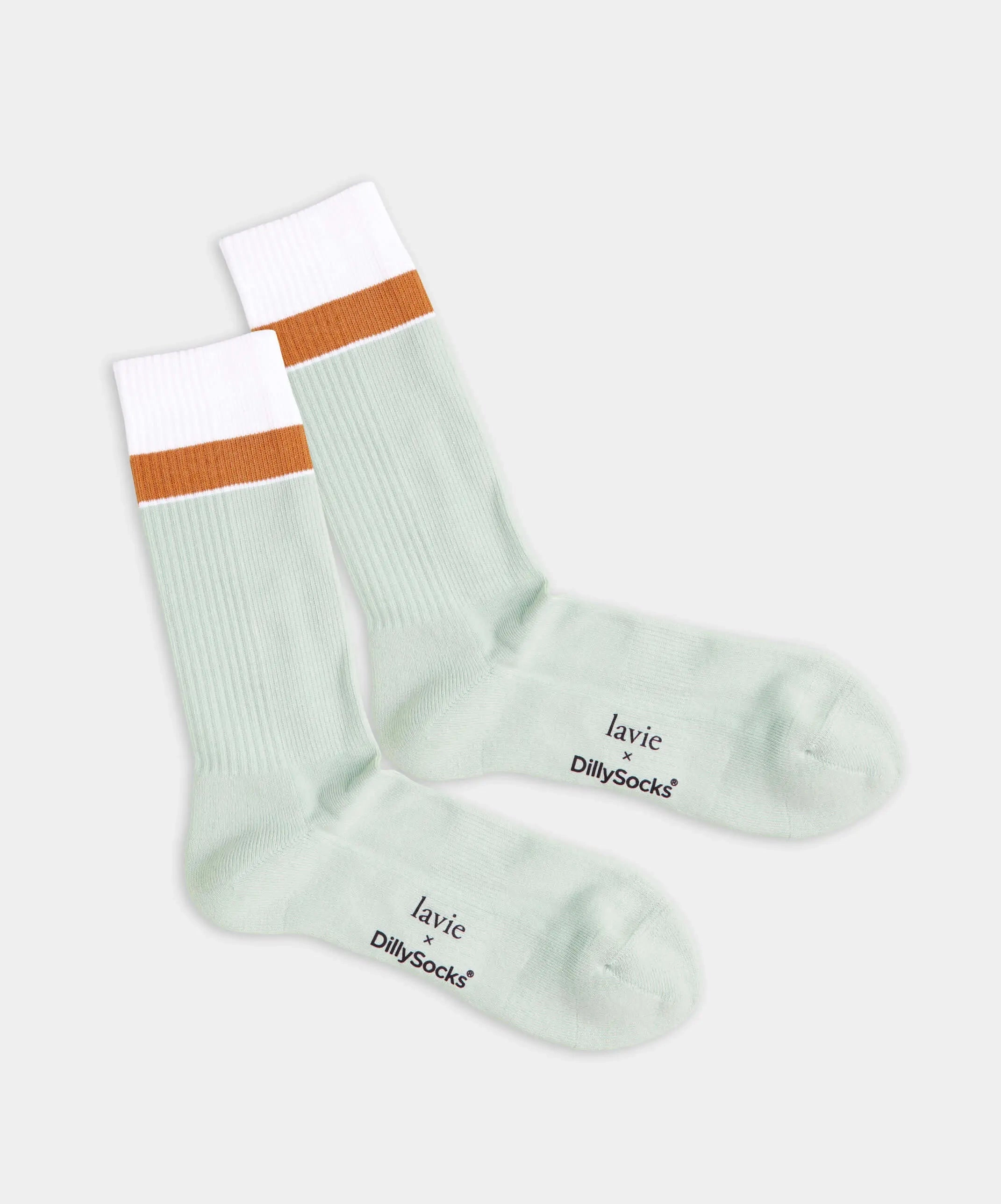 - Socken in Grün Weiss mit Uni Motiv/Muster