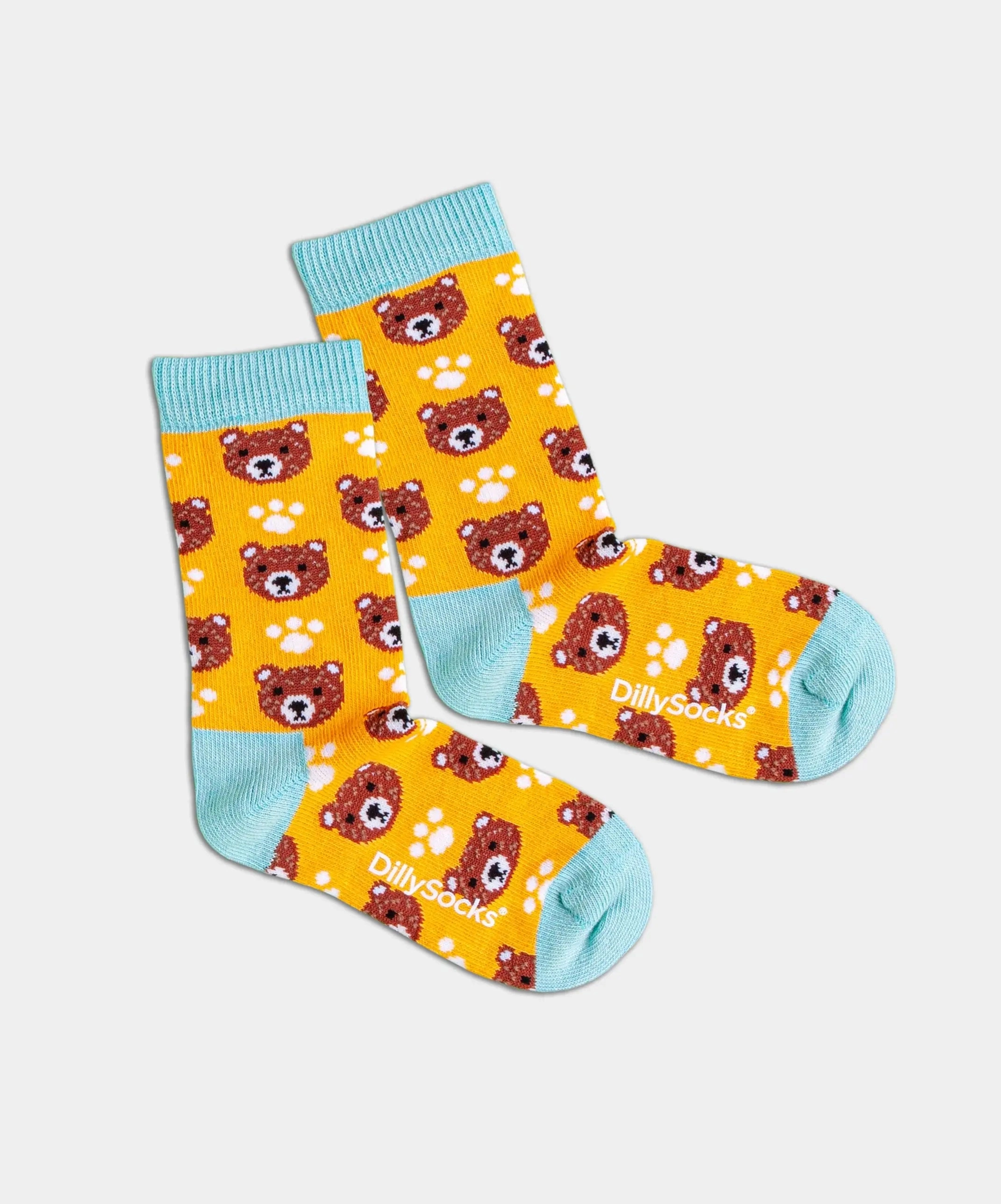 - Kindersocken in Orange mit Tier Motiv/Muster