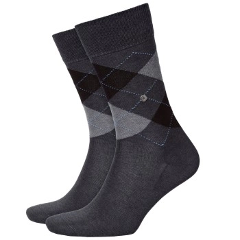 Burlington Manchester Mercerised Cotton Sock Grau Gr 40/46 Herren