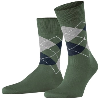 Burlington Manchester Mercerised Cotton Sock Dunkelgrün Gr 40/46 Herren