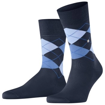 Burlington Manchester Mercerised Cotton Sock Marine Gr 40/46 Herren