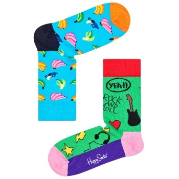 Happy Socks Rock Your Socks Friend Kids Sock Blau/Grün Baumwolle 4-6 år Kinder