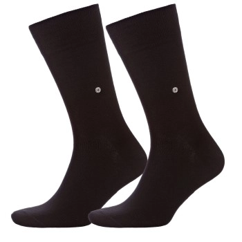 Burlington 2P Everyday Cotton Sock Schwarz Gr 40/46 Herren