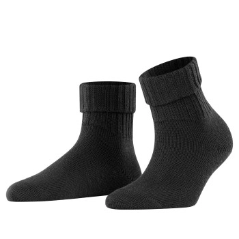 Burlington Plymouth Wool Sock Schwarz Wolle Gr 36/41 Damen