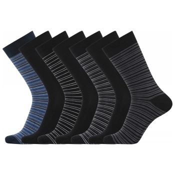 Dovre 7P Bamboo Socks Schwarz/Blau Gr 41/45 Herren