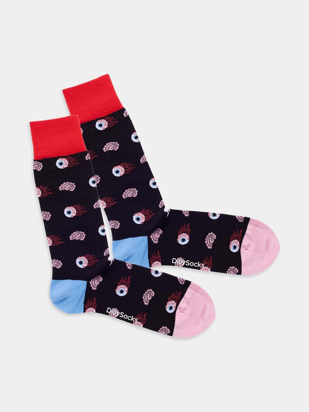 - Socken in Schwarz  mit Halloween Motiv/Muster