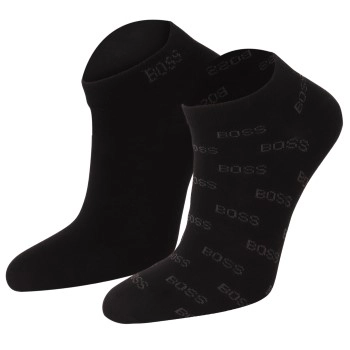 BOSS 2P Allover Printed Ankle Sock Schwarz Gr 39/42 Herren