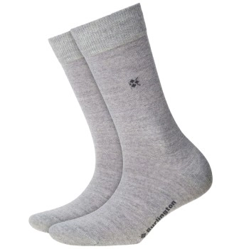 Burlington Bloomsbury Wool Sock Hellgrau Gr 36/41 Damen