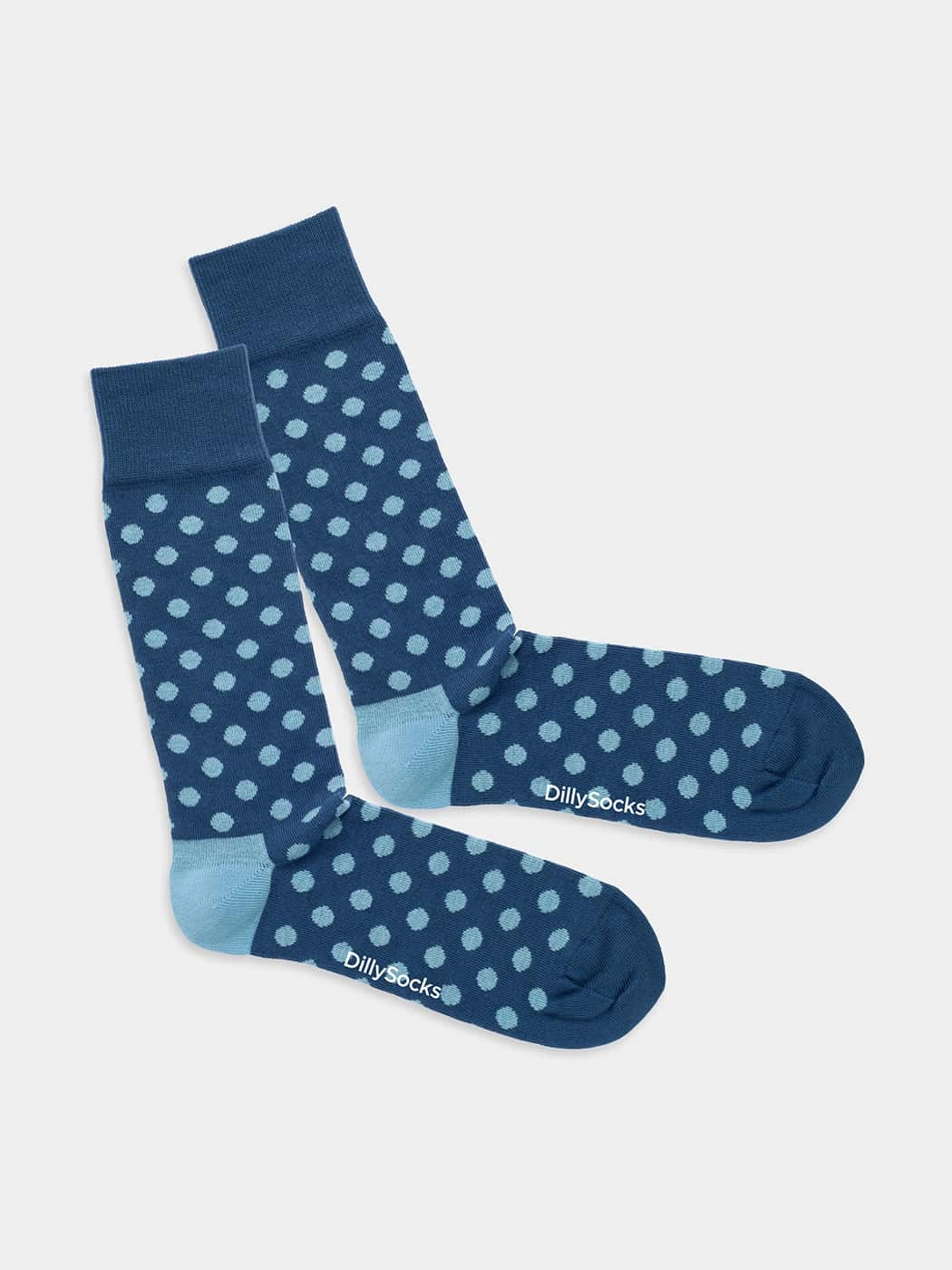 - Socken in Blau  mit Punkte Motiv/Muster