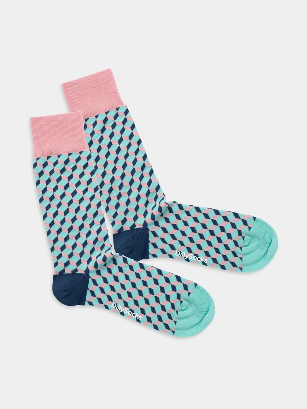 - Socken in Blau mit Dice Motiv/Muster