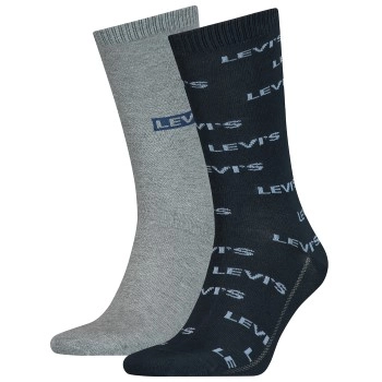 Levis 2P Logo Regular Socks Blau Gr 43/46