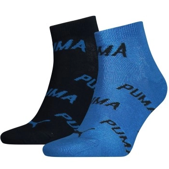 Puma 2P BWT Quarter Sock Blau Gr 39/42