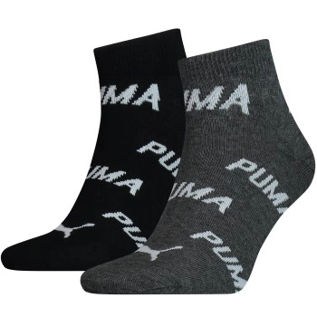 Puma 2P BWT Quarter Sock Schwarz/Grau Gr 39/42