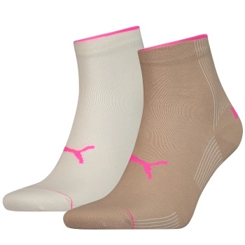 Puma 2P Rib Quarter Sock Beige Gr 35/38 Damen